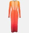 Courrèges Gradient Sunset Second-skin Dress In Multicoloured