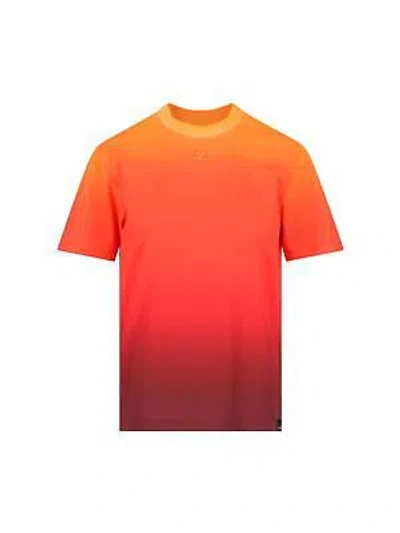 Pre-owned Courrèges 'gradient Sunset' T-shirt In Orange