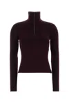 Courrèges Courreges Grape Wool Sweater In Burgundy