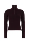 Courrèges Courreges Grape Wool Sweater In Burgundy