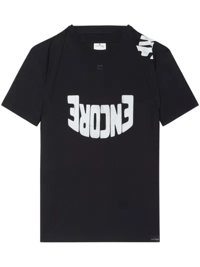 Courrèges Graphic-print T-shirt In Black