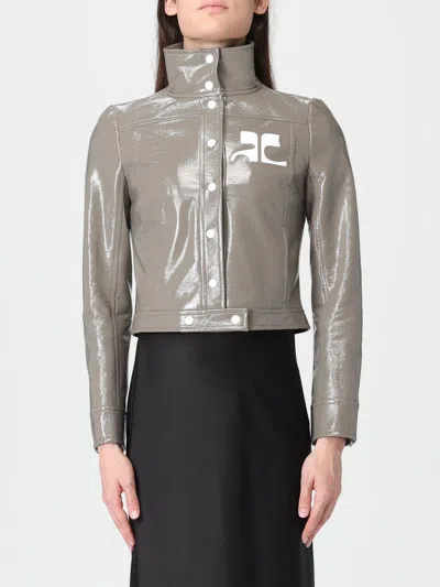 Courrèges 外套  女士 颜色 灰色 In Animal Print