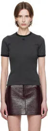 Courrèges Courreges Women Heritage T-shirt In B155 Denim/black