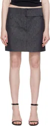 Courrèges Belted Denim Mini Skirt