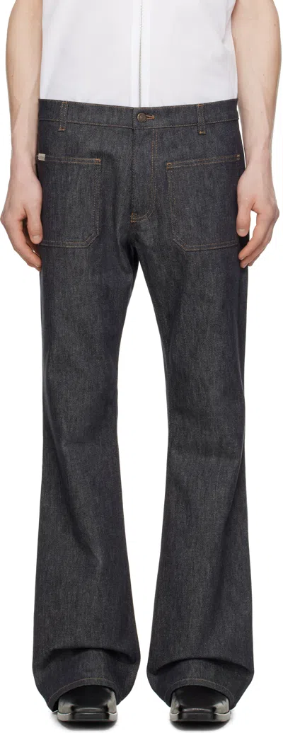 Courrèges Gray Bootcut Jeans In 9011