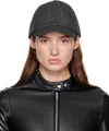 Courrèges Gray Caviar Wool Cap