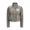 Courrèges Long-sleeved Casual Jacket In Gray