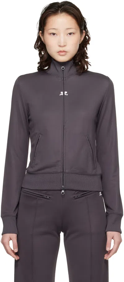 Courrèges Courreges Women Signature Tracksuit Jacket In Blue