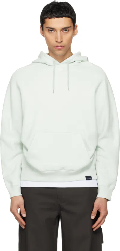 Courrèges Green Oversized Hoodie In Blue