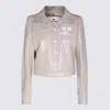 Courrèges Reedition Vinyl Jacket In Mastic Grey
