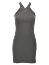 Courrèges Courreges 'criss Cross 90's Mini' Dress In Grey
