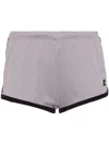 Courrèges Mini Shorts Contrasting Trim In Grey
