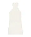 Courrèges Halter-neck Fringe-detail Mini Dress In White