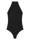 Courrèges Halter-neck Jersey Bodysuit In Black