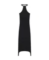 Courrèges Halterneck Bodycon Dress In Black