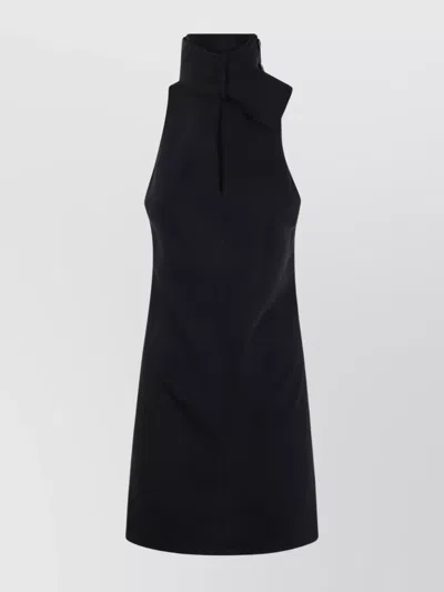 COURRÈGES HALTERNECK BOW DETAIL MINI DRESS
