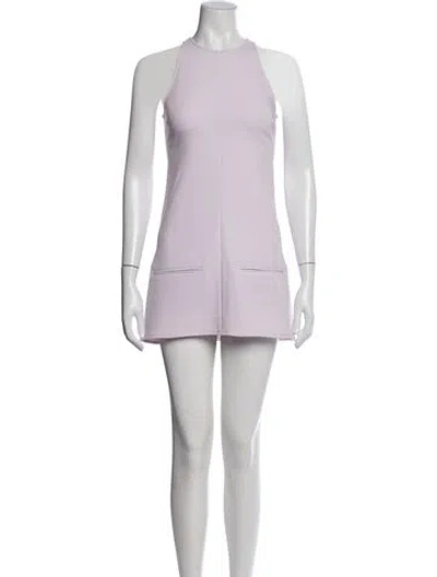 Pre-owned Courrèges Halterneck Mini Dress In Pink