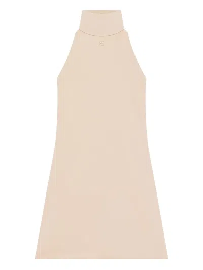 Courrèges Halterneck Sleeveless Mini Dress In Multi