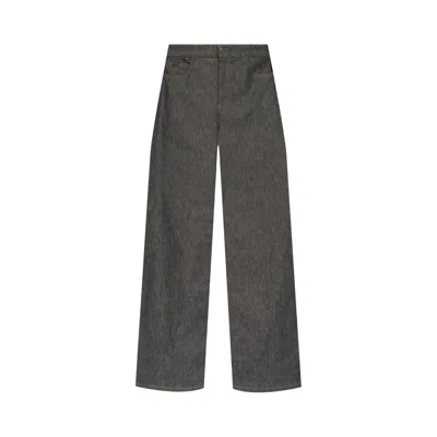 Pre-owned Courrèges Hammer Denim Baggy Pants 'dark Heather Grey' | Men's Size 32 In Gray