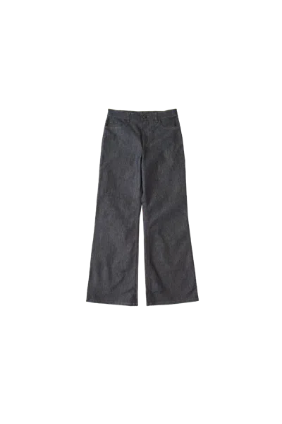 Courrèges Courreges Hammer Denim Baggy Pants Grey In Gray