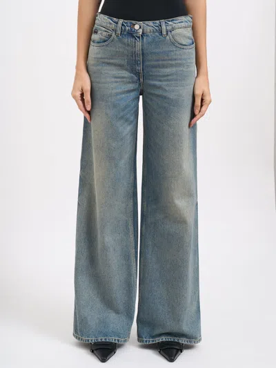 Courrèges Courregès Hammer Denim Baggy Trousers In Blue