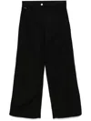 Courrèges Black Hammer Baggy Jeans In Animal Print