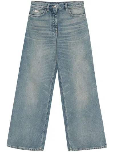 Courrèges Hammer Denim Baggy Jeans In Blue