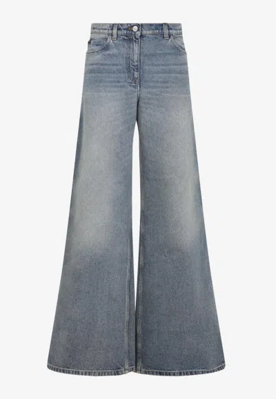 Courrèges Hammer Wide-leg Jeans In Blue
