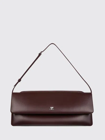 COURRÈGES SHOULDER BAG COURRÈGES WOMAN COLOR BURGUNDY,H43778050