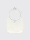 Courrèges Round Handle Shoulder Bag In White