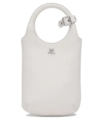 Courrèges Handbags In White
