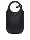 Courrèges Slim Holy Handbag In Smooth Leather In Black