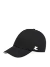 Courrèges Reedition Vinyl Cap With Ac Logo In Black