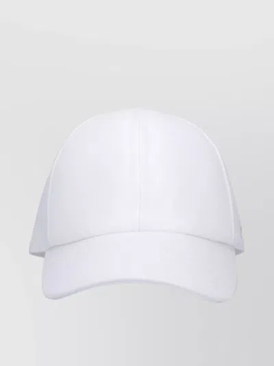 Courrèges Hat Casual Curved Brim In White