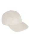 Courrèges Beige Ac Embroidered Washed Cap In Oat Meal