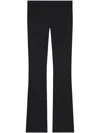 Courrèges High-waisted Straight-leg Trousers In 黑色