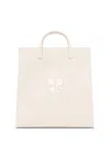Courrèges Heritage Leather Tote Bag In 中性色