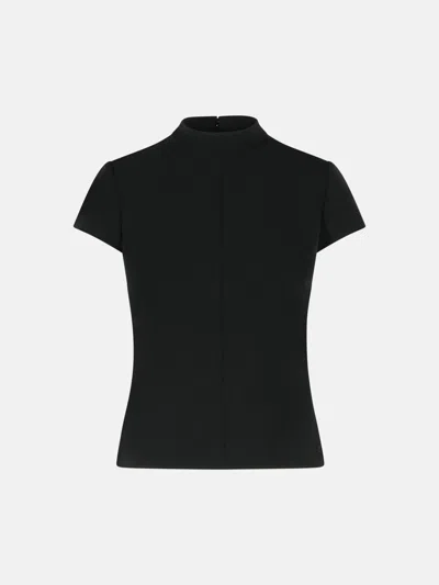 Courrèges 'heritage' Black Polyester Blend T-shirt