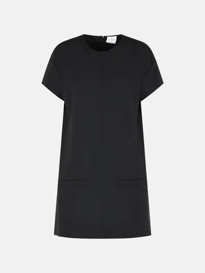 Courrèges 'heritage' Black Wool Blend Dress