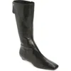 Courrèges Logo-plaque Boots In Black