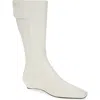 Courrèges White Heritage Flat Tall Boots In White
