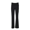 Courrèges Heritage Bootcut Trouser In Black Wool Blend In Black