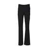 Courrèges Heritage Bootcut Trouser In Black Wool Blend In Black