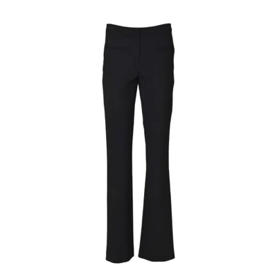 COURRÈGES HERITAGE BOOTCUT TROUSER IN BLACK WOOL BLEND