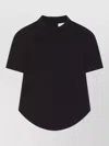 Courrèges Heritage Circle Short Sleeve Top In Black
