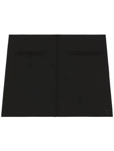 COURRÈGES HERITAGE CLIPPED MINI SKIRT