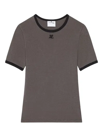 COURRÈGES COURREGÈS HERITAGE CONTRAST T-SHIRT