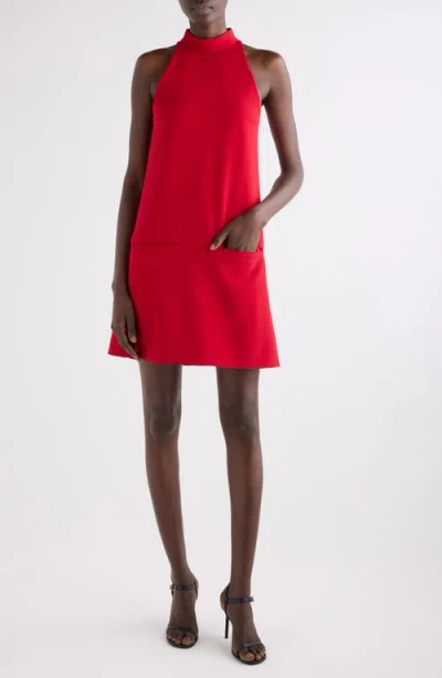 Courrèges Heritage Crepe A-line Dress In Red