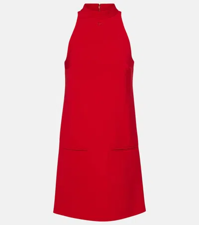 COURRÈGES COURRÈGES HERITAGE HALTERNECK CRÊPE MINIDRESS