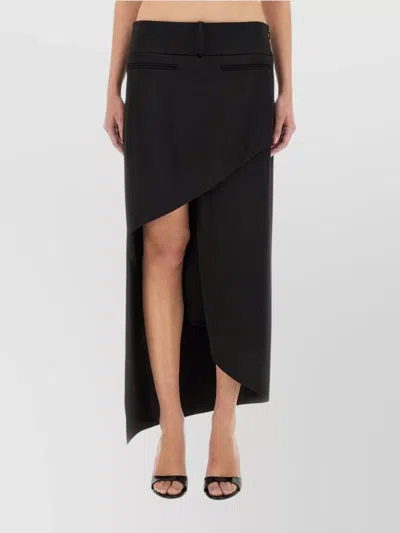 COURRÈGES "HERITAGE INFINITY" MAXI LENGTH ASYMMETRIC HEM SKIRT